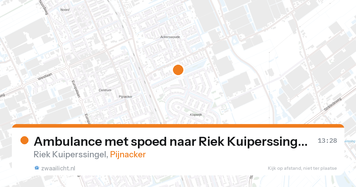 Ambulance met spoed naar Riek Kuiperssingel in Pijnacker — 24 mei 2026