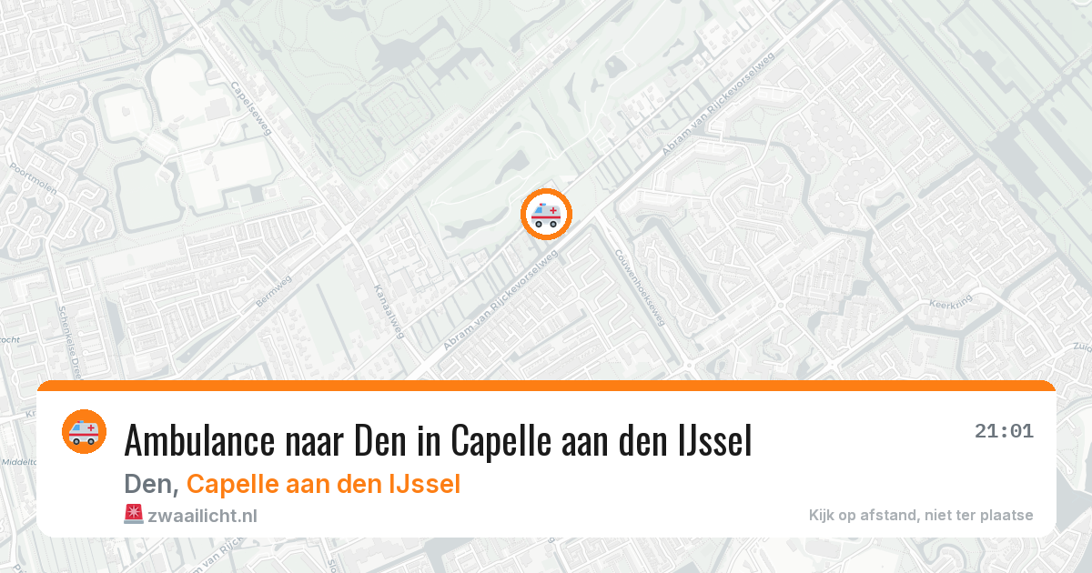 Ambulance naar Den in Capelle aan den IJssel — 30 mrt 2026