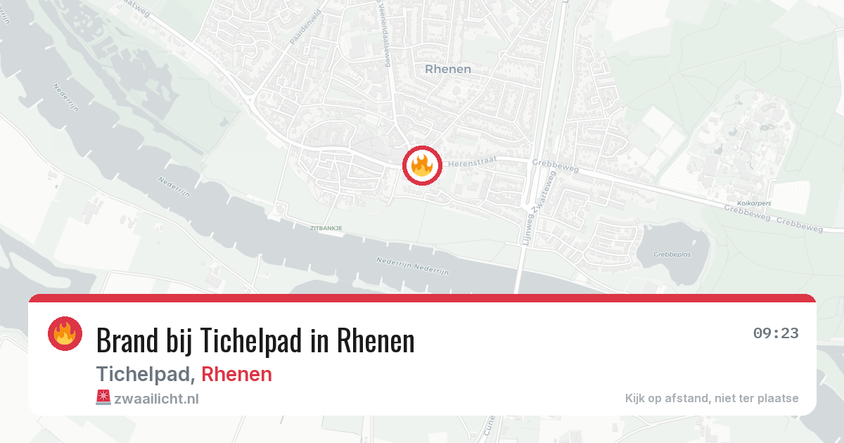 Brand bij Tichelpad in Rhenen — 27 jun 2026