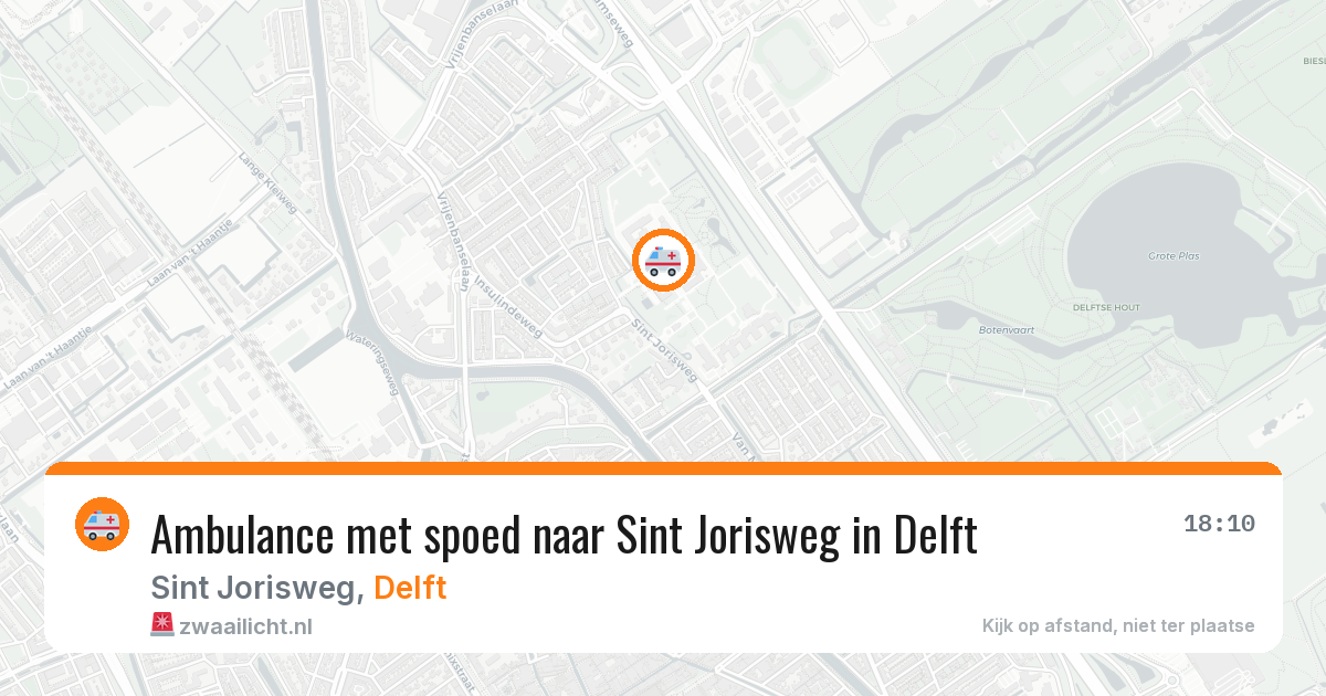 Ambulance met spoed naar Sint Jorisweg in Delft — 17 jan 2026