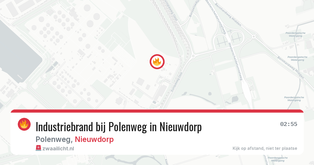 Industriebrand bij Polenweg in Nieuwdorp — 11 aug 2026