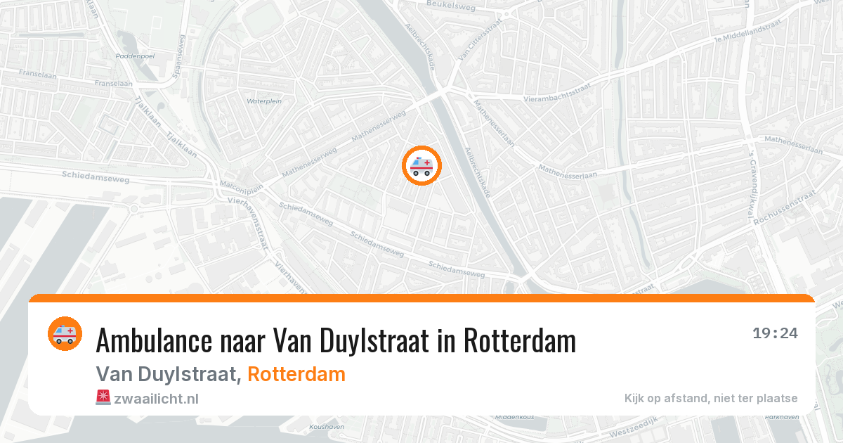 Ambulance naar Van Duylstraat in Rotterdam — 21 jun 2026