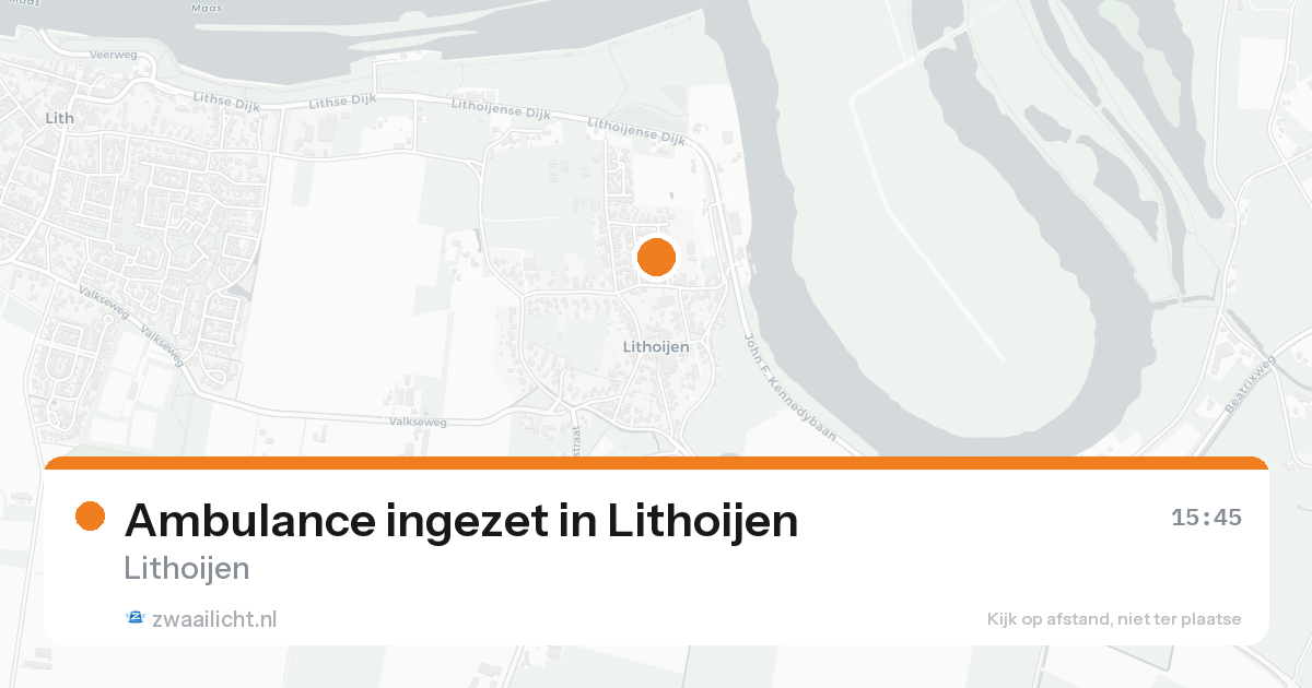 Ambulance ingezet in Lithoijen — 31 jan 2026