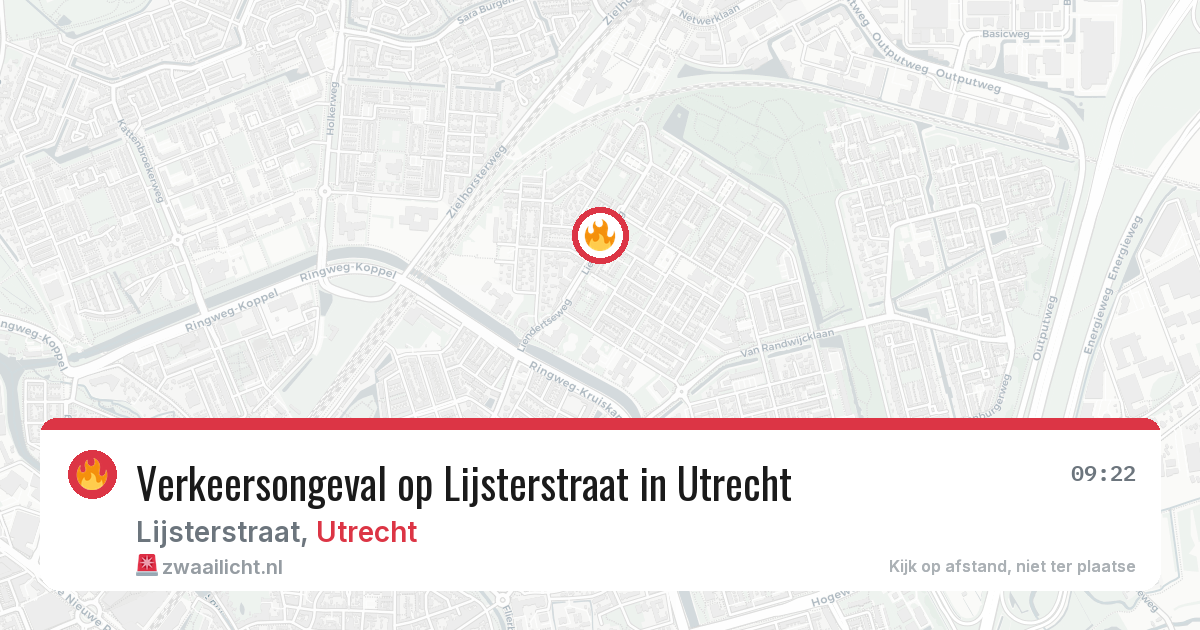 Verkeersongeval op Lijsterstraat in Utrecht — 6 feb 2026