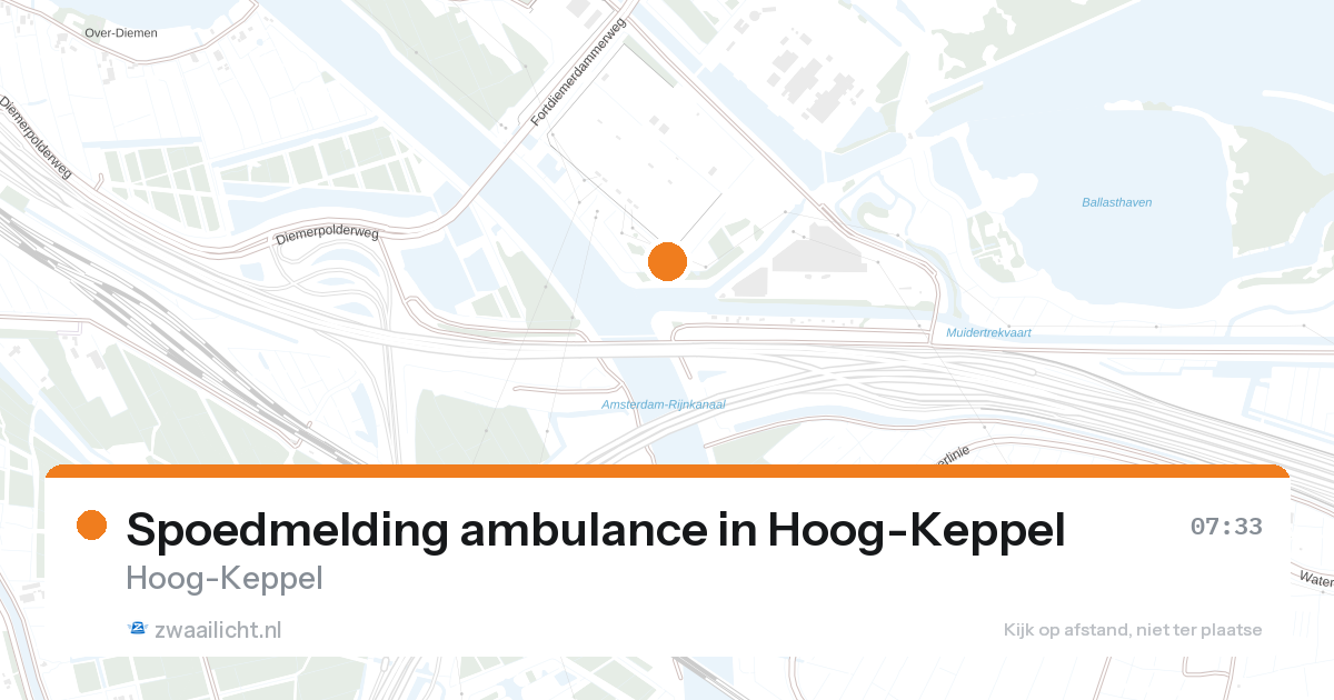 Spoedmelding ambulance in Hoog-Keppel — 18 aug 2026