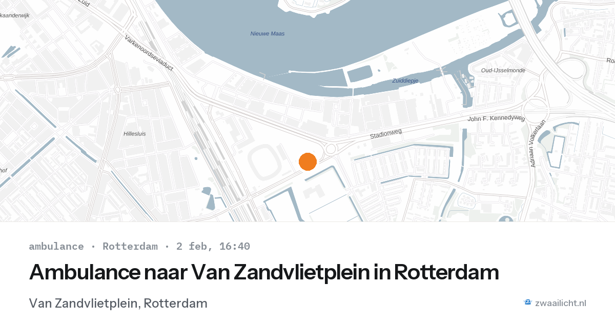 Ambulance naar Van Zandvlietplein in Rotterdam — 2 feb 2026