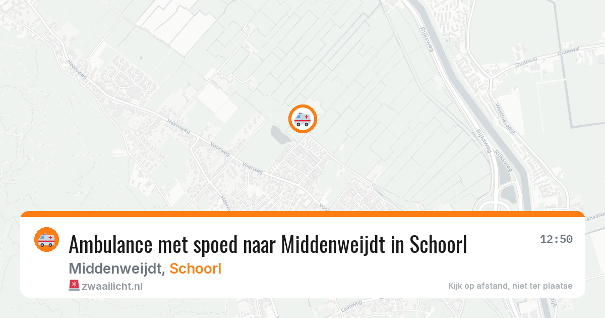 Ambulance met spoed naar Middenweijdt in Schoorl — 19 jan 2026