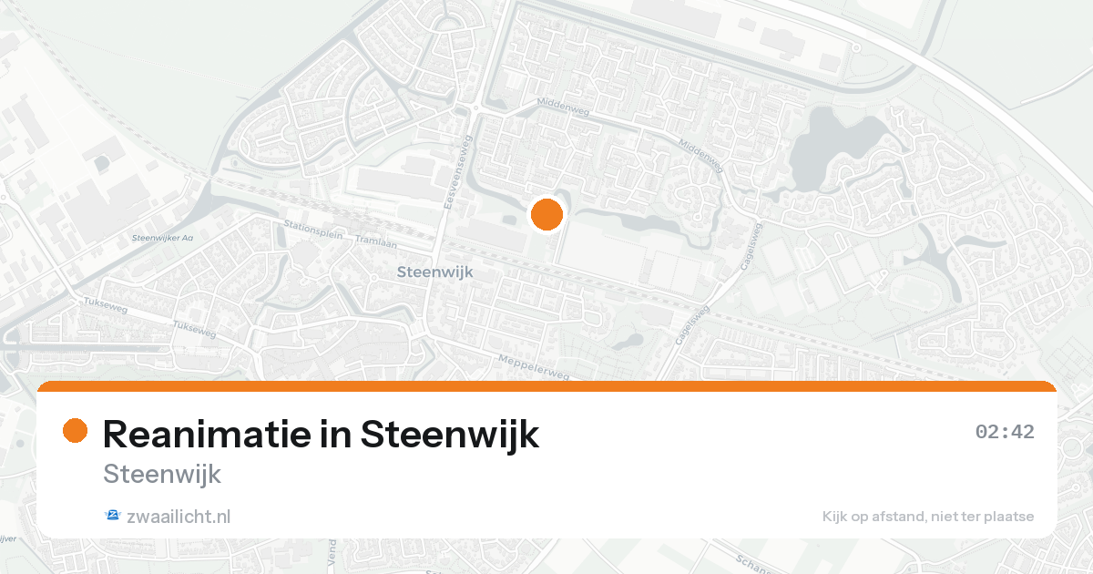 Reanimatie in Steenwijk — 12 aug 2026