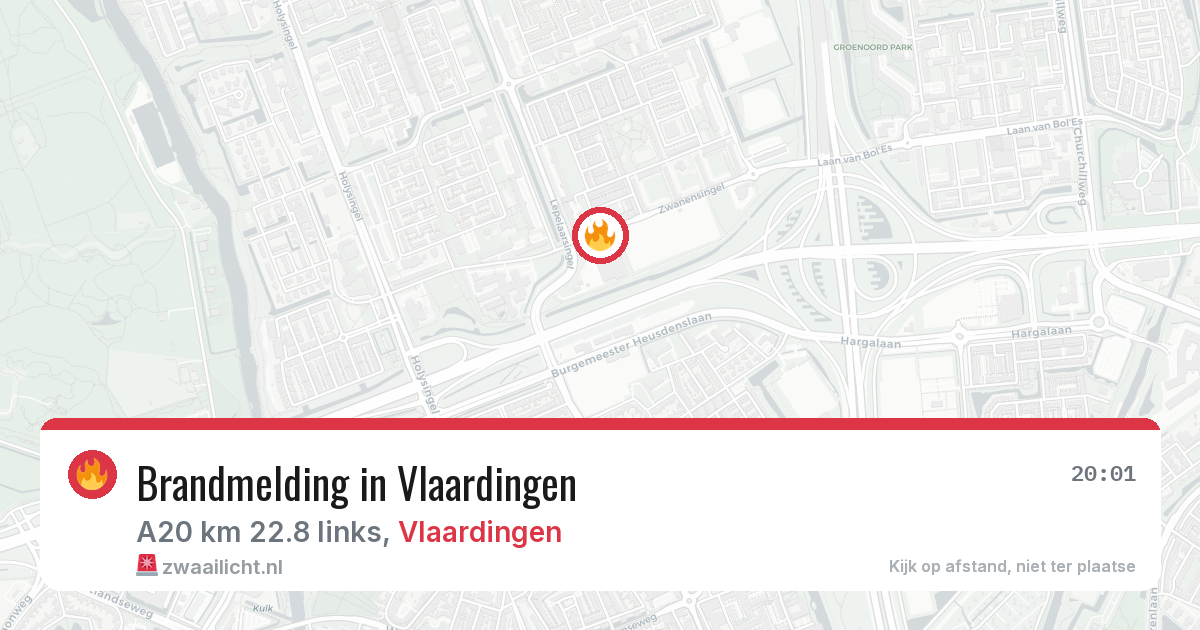 Brandmelding in Vlaardingen — 13 aug 2026