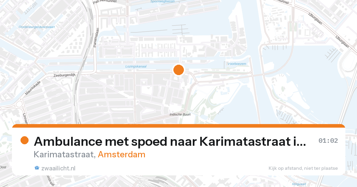 Ambulance met spoed naar Karimatastraat in Amsterdam — 7 feb 2026