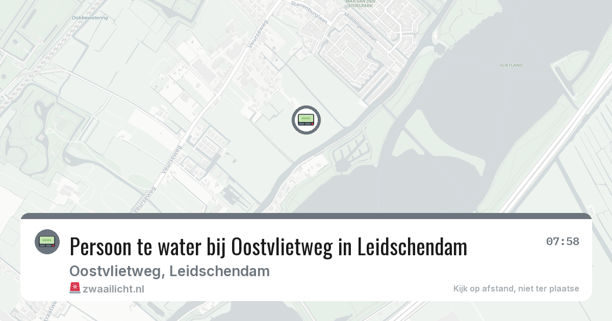 Persoon te water bij Oostvlietweg in Leidschendam — 4 feb 2026