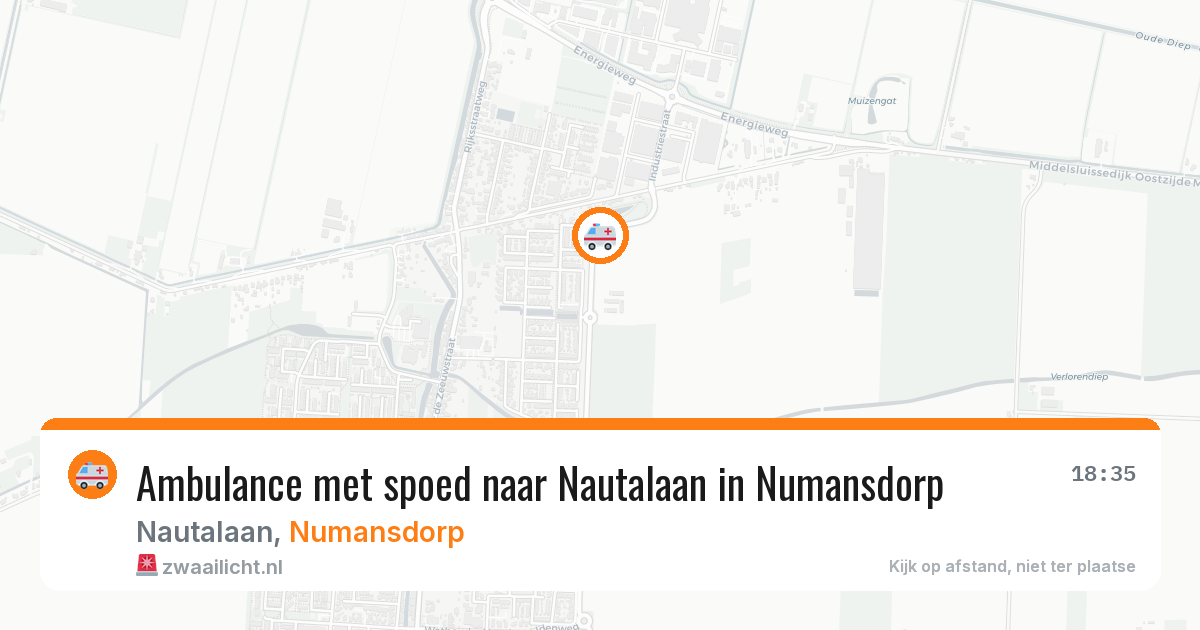 Ambulance met spoed naar Nautalaan in Numansdorp — 28 jun 2026