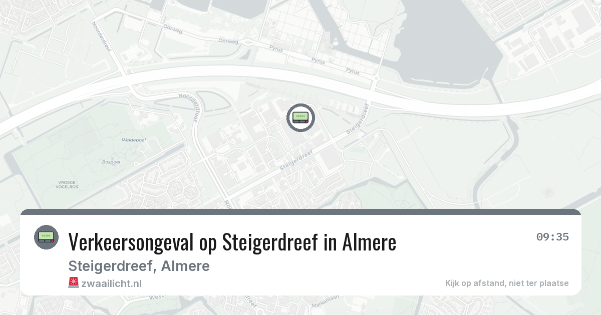 Verkeersongeval op Steigerdreef in Almere — 5 mrt 2026