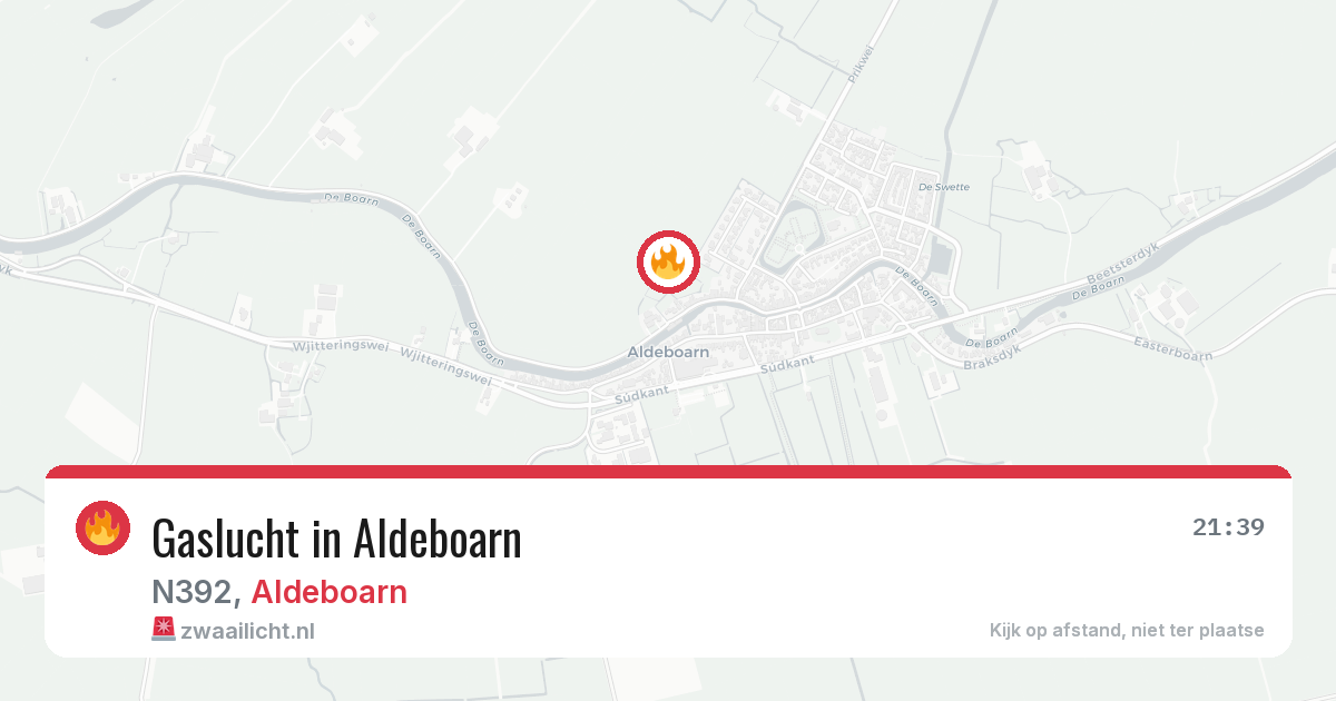Gaslucht in Aldeboarn — 13 apr 2026