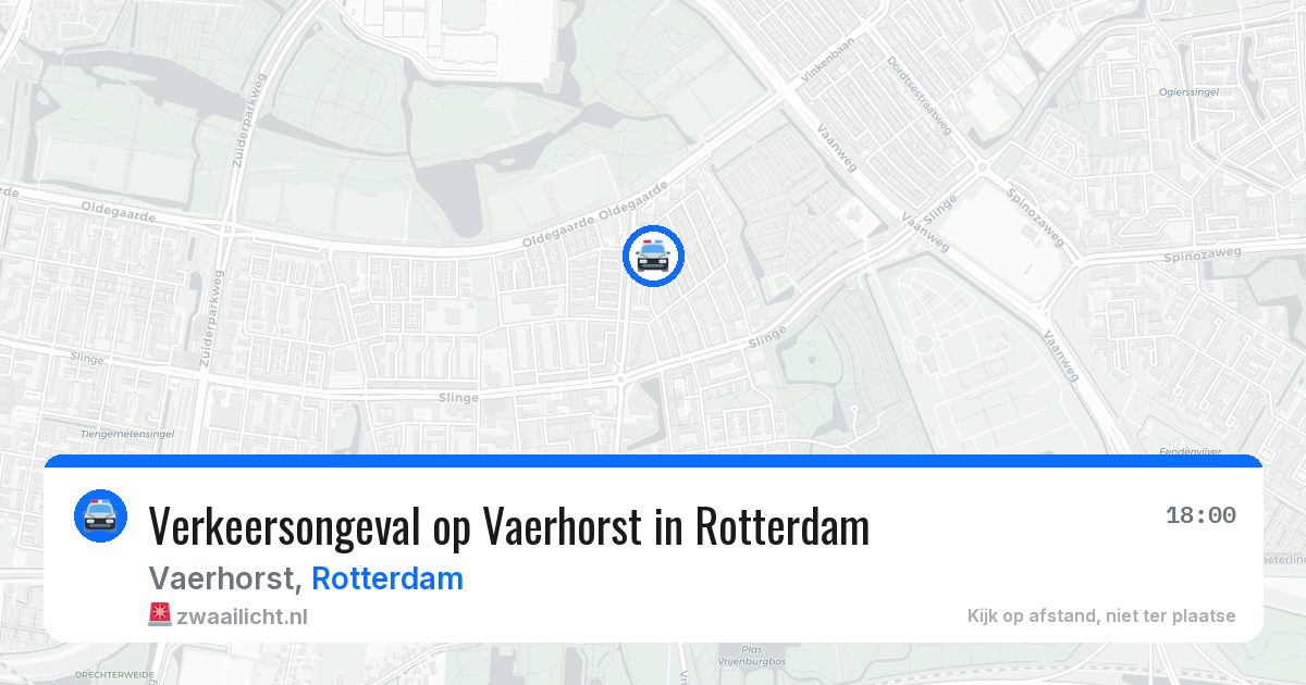Verkeersongeval op Vaerhorst in Rotterdam — 11 apr 2026