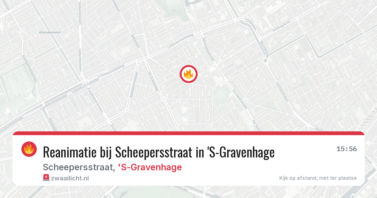 Reanimatie bij Scheepersstraat in 'S-Gravenhage — 24 jun 2026