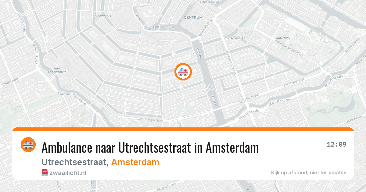 Ambulance naar Utrechtsestraat in Amsterdam — 29 jan 2026