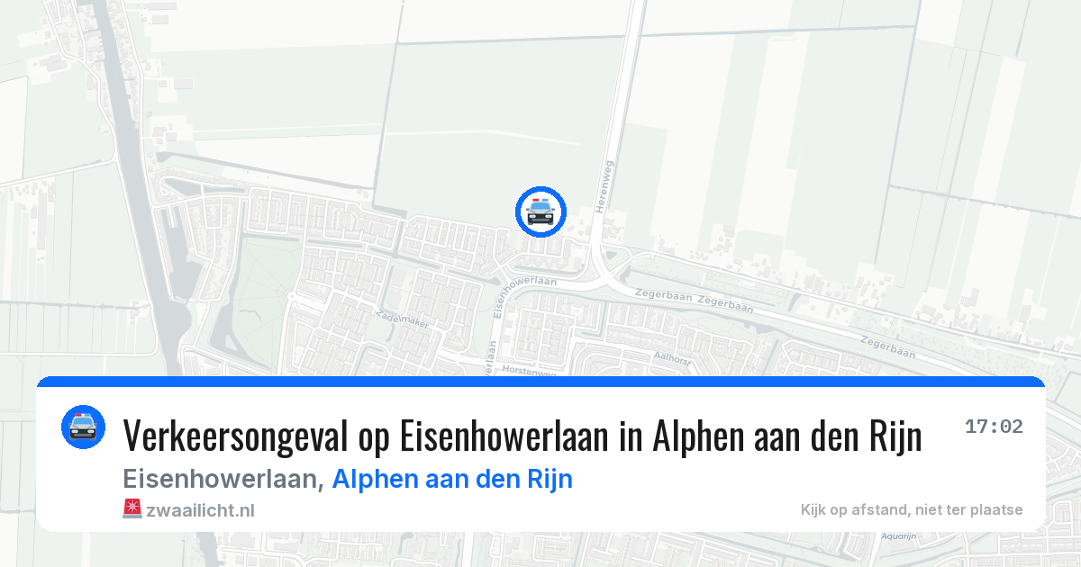 Verkeersongeval op Eisenhowerlaan in Alphen aan den Rijn — 25 jun 2026