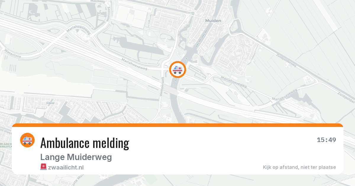Ambulance melding — 6 mei 2026