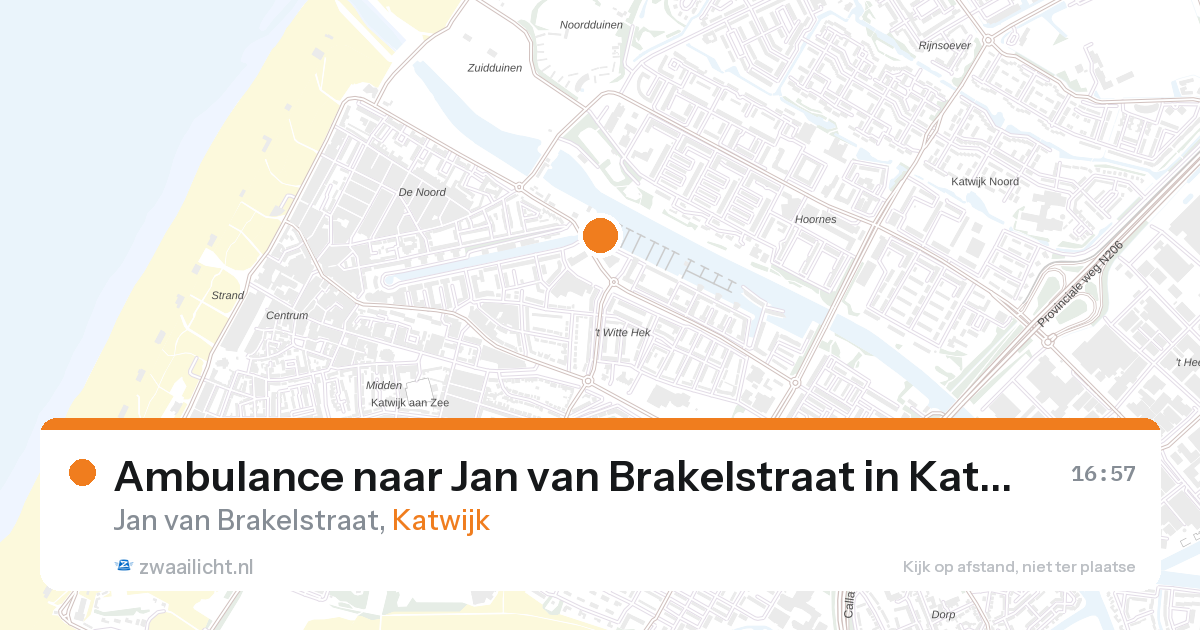 Ambulance naar Jan van Brakelstraat in Katwijk — 5 jul 2026