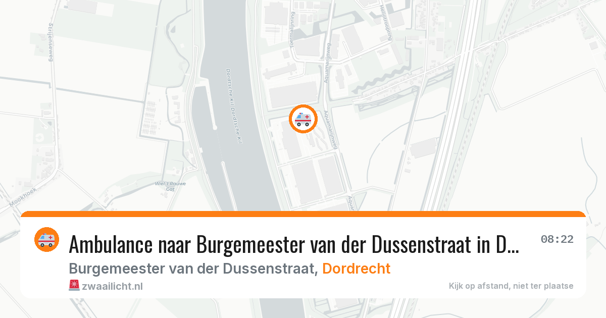 Ambulance naar Burgemeester van der Dussenstraat in Dordrecht — 4 aug 2026