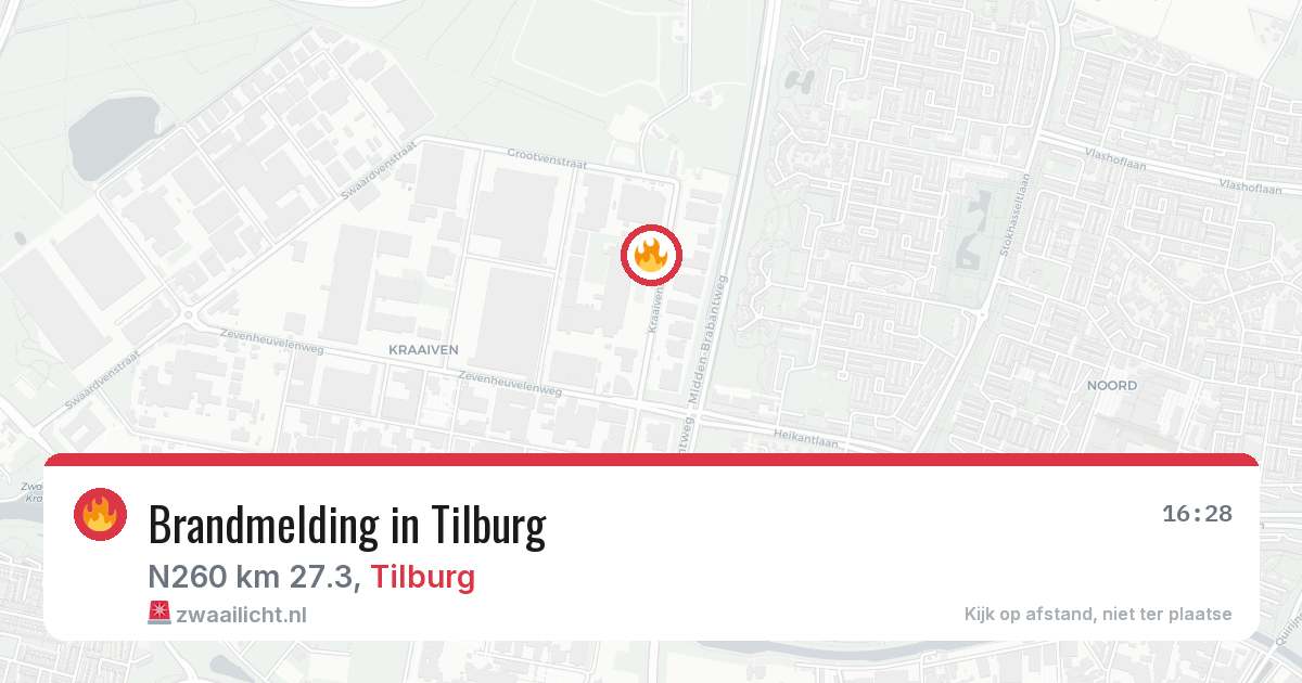 Brandmelding in Tilburg — 6 mei 2026