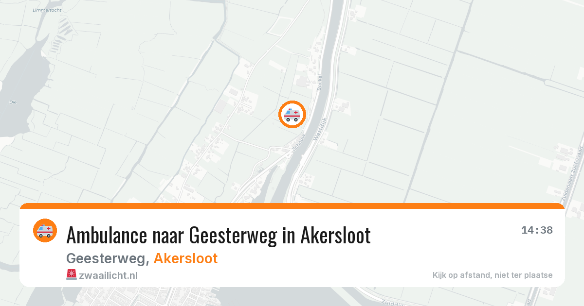 Ambulance naar Geesterweg in Akersloot — 16 mrt 2026