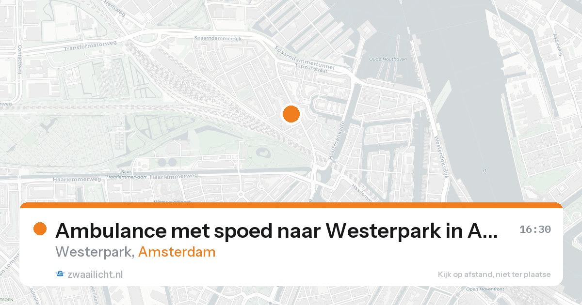 Ambulance met spoed naar Westerpark in Amsterdam — 21 aug 2026