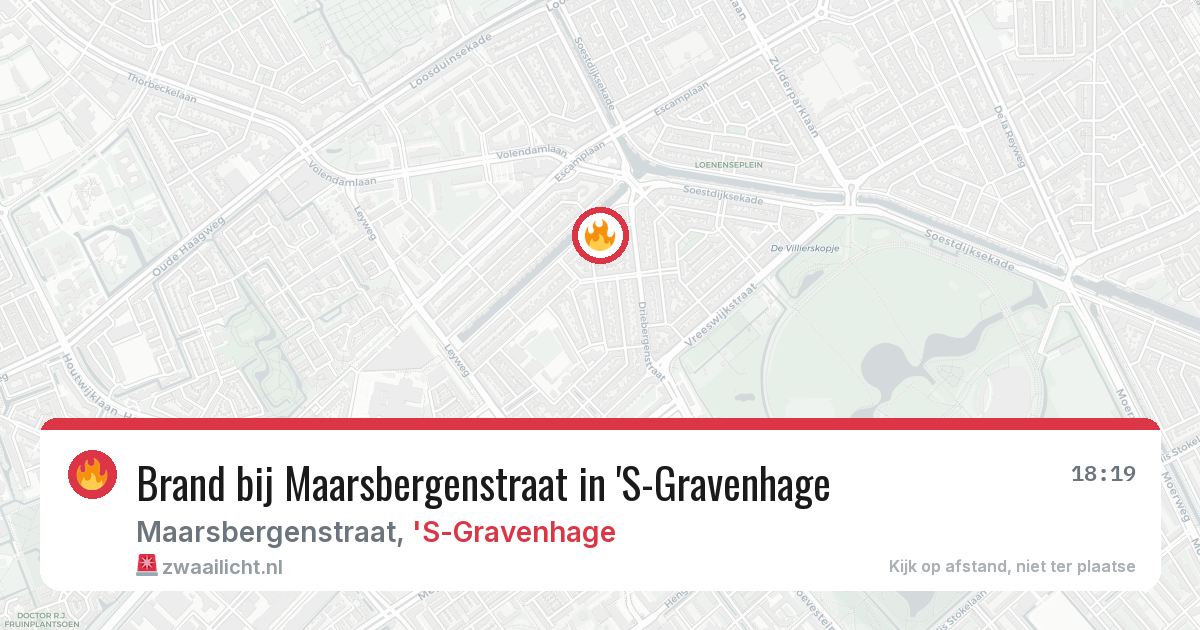 Brand bij Maarsbergenstraat in 'S-Gravenhage — 26 mrt 2026