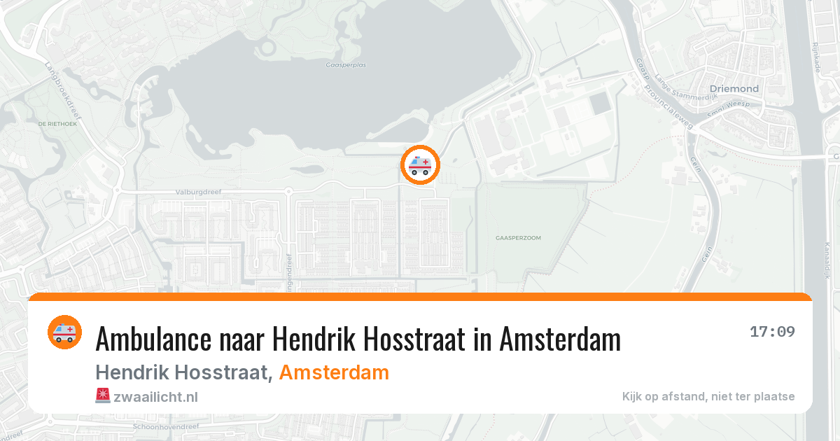 Ambulance naar Hendrik Hosstraat in Amsterdam — 14 jun 2026
