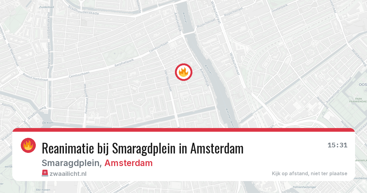 Reanimatie bij Smaragdplein in Amsterdam — 29 jan 2026