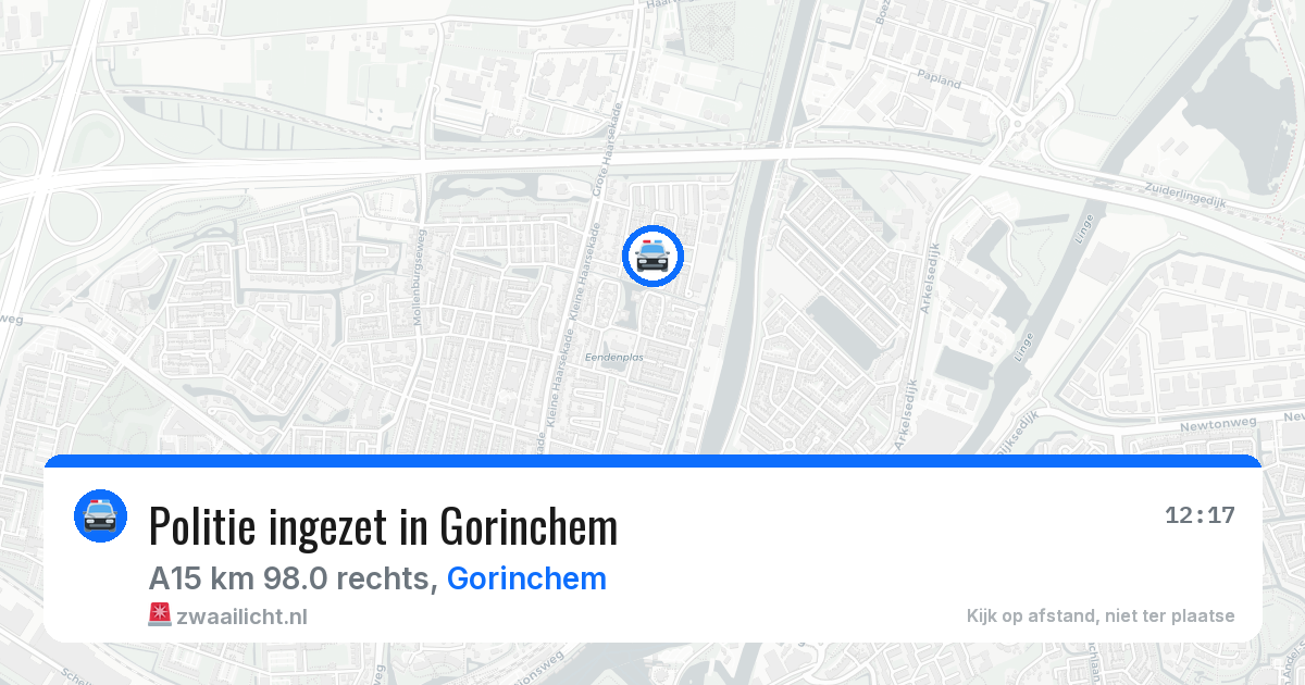 Politie ingezet in Gorinchem — 23 jan 2026 | 🚨 Zwaailicht.nl