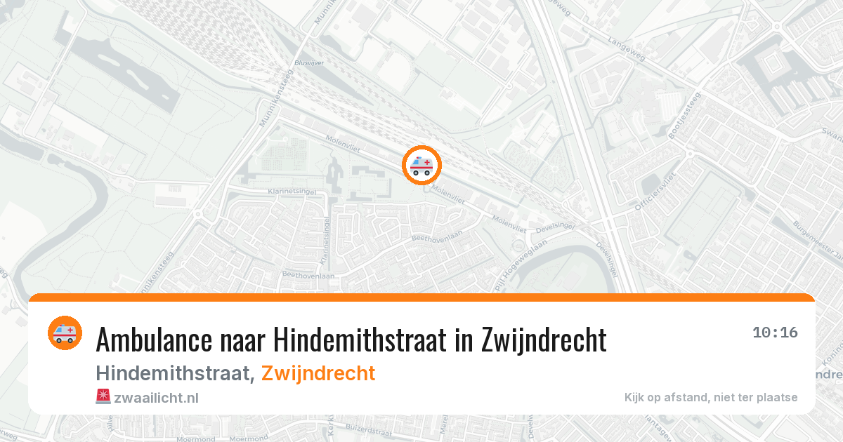 Ambulance naar Hindemithstraat in Zwijndrecht — 30 mrt 2026