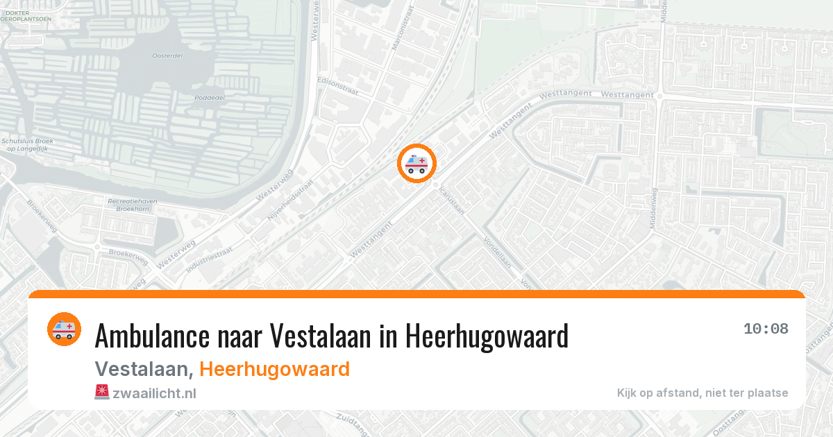 Ambulance naar Vestalaan in Heerhugowaard — 7 jul 2026
