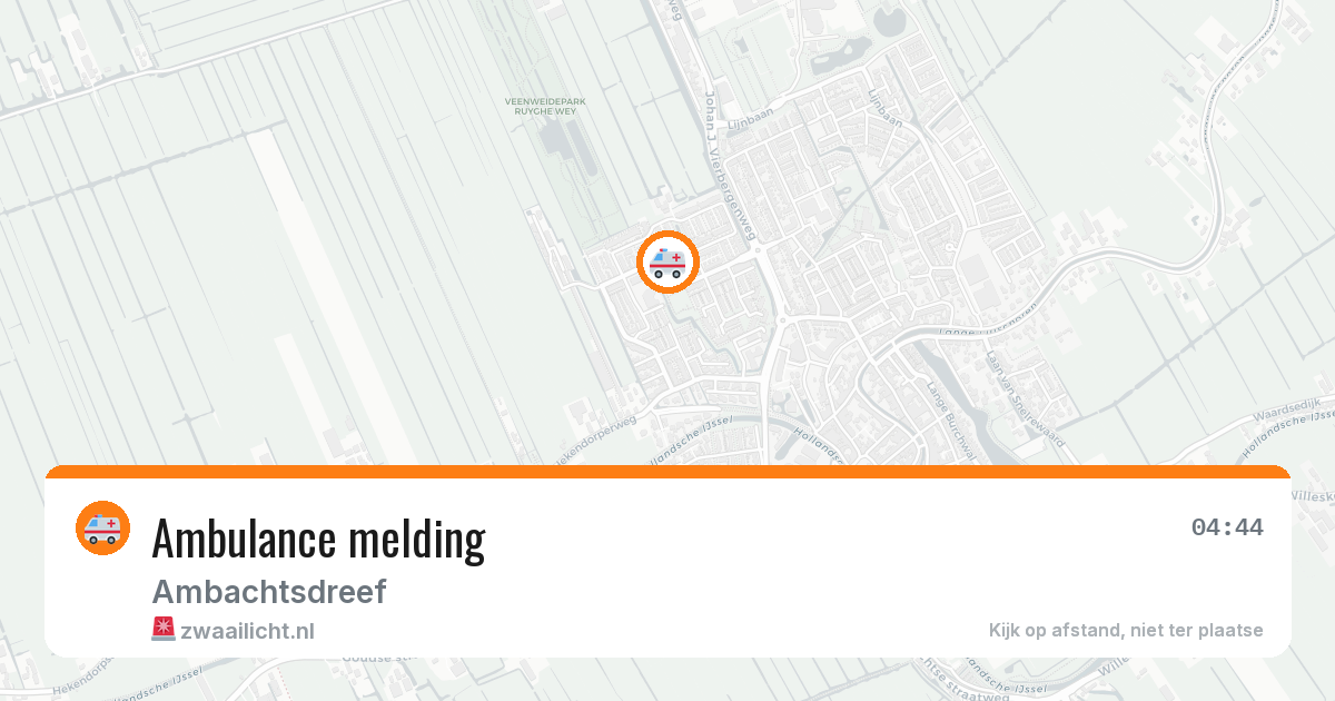 Ambulance melding — 29 jan 2026