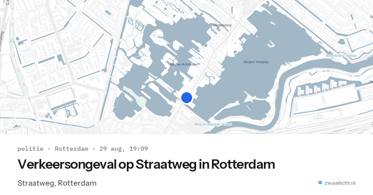 Verkeersongeval op Straatweg in Rotterdam — 29 aug 2026
