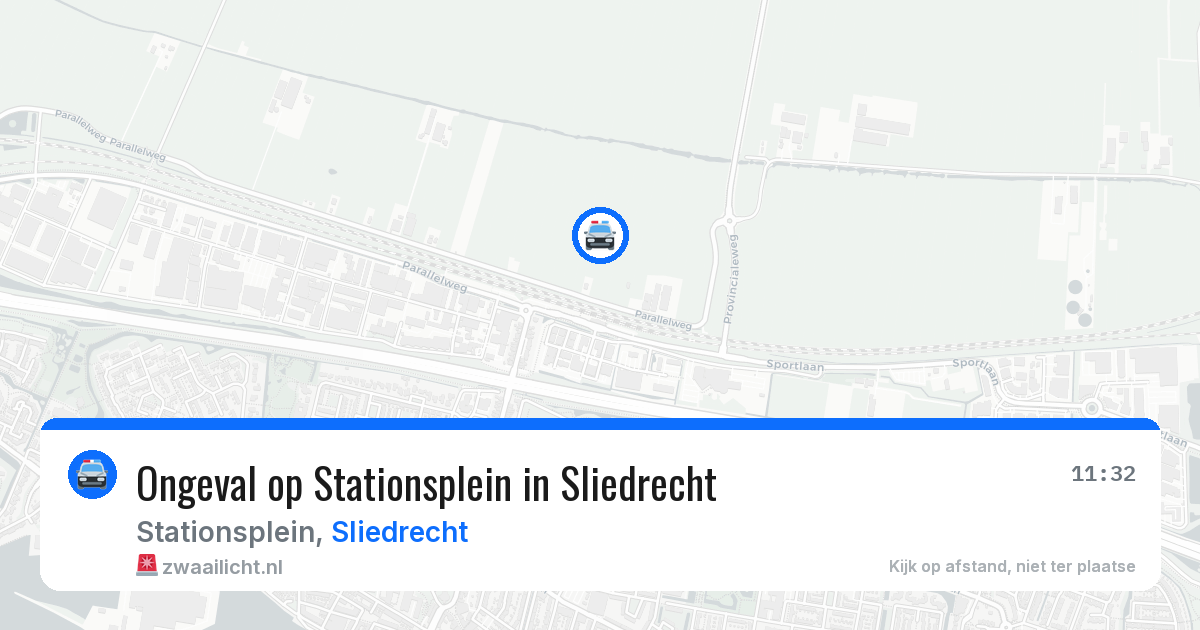 Ongeval op Stationsplein in Sliedrecht — 30 jun 2026