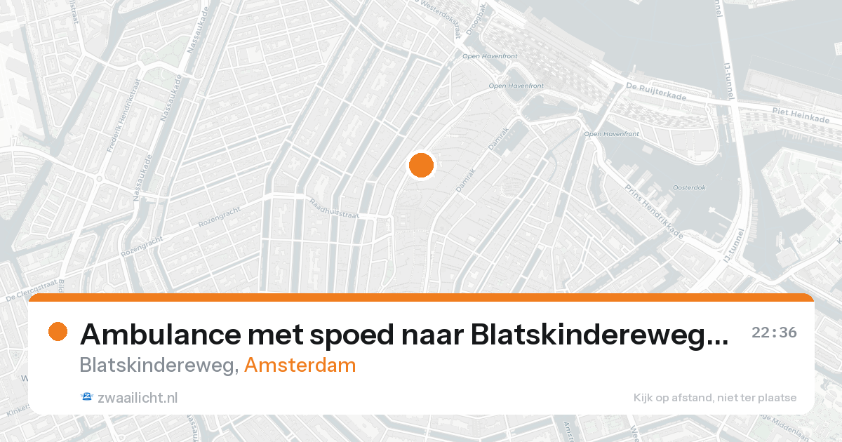 Ambulance met spoed naar Blatskindereweg in Amsterdam — 10 jun 2026