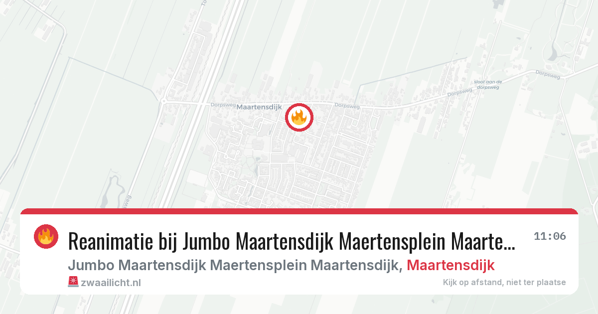 Reanimatie bij Jumbo Maartensdijk Maertensplein Maartensdijk in Maartensdijk — 7 feb 2026