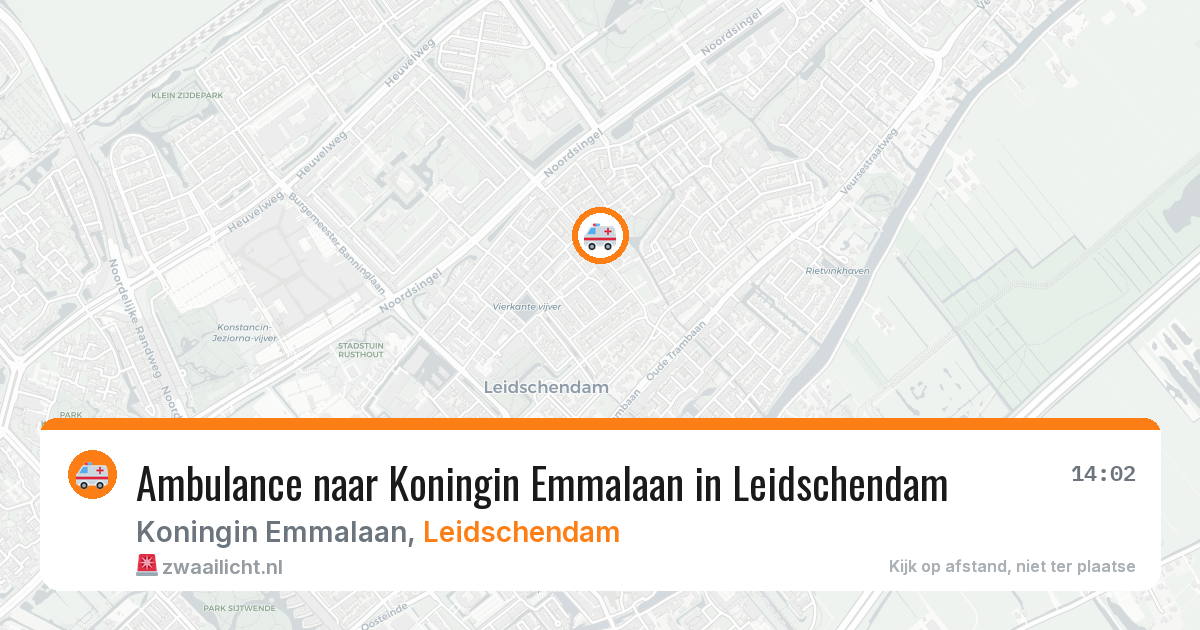 Ambulance naar Koningin Emmalaan in Leidschendam — 26 apr 2026