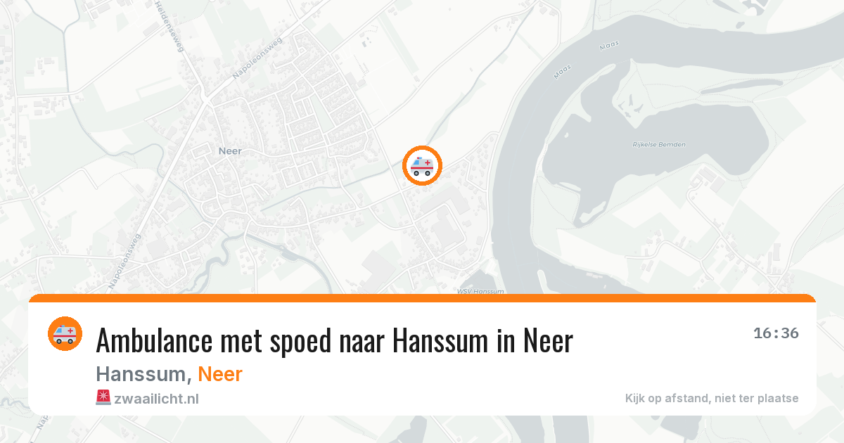 Ambulance met spoed naar Hanssum in Neer — 8 mei 2026