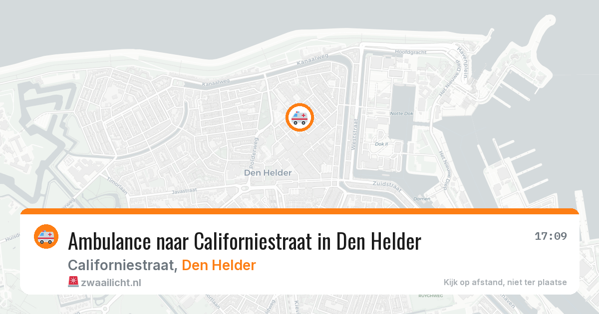 Ambulance naar Californiestraat in Den Helder — 16 jun 2026