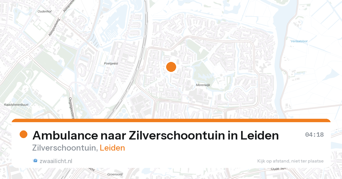 Ambulance naar Zilverschoontuin in Leiden — 7 feb 2026