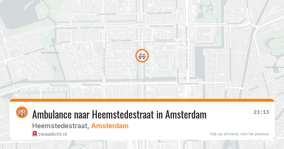 Ambulance naar Heemstedestraat in Amsterdam — 12 apr 2026