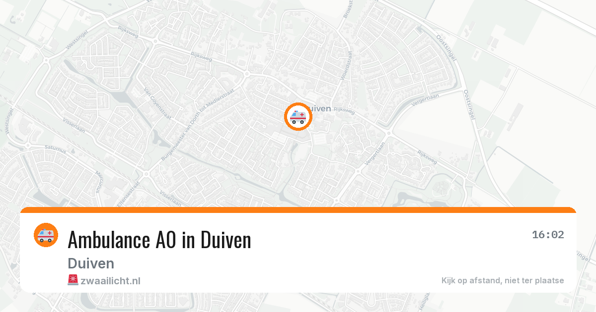 Ambulance A0 in Duiven — 28 feb 2026 | 🚨 Zwaailicht.nl