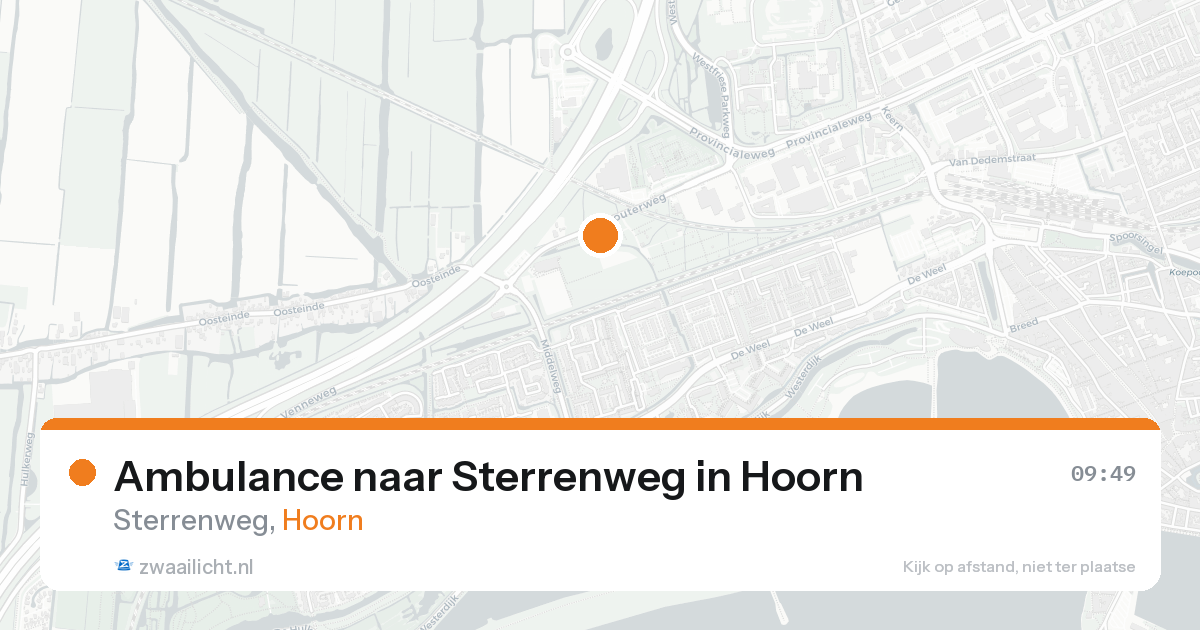 Ambulance naar Sterrenweg in Hoorn — 31 jan 2026