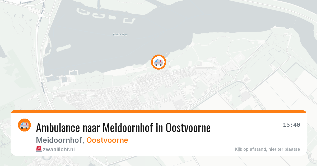 Ambulance naar Meidoornhof in Oostvoorne — 7 mei 2026