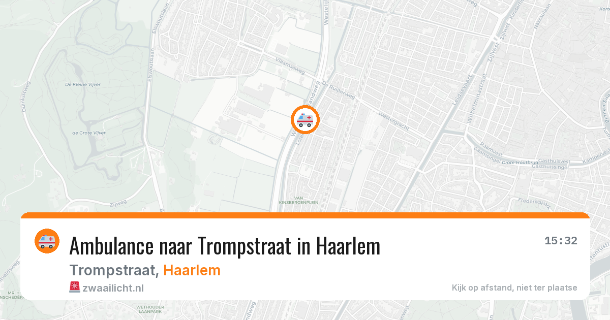 Ambulance naar Trompstraat in Haarlem — 17 jun 2026