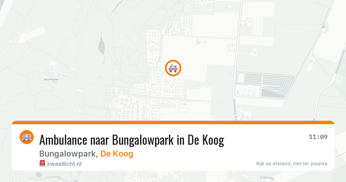 Ambulance naar Bungalowpark in De Koog — 23 mei 2026