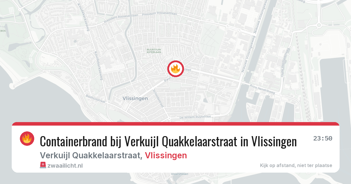 Containerbrand bij Verkuijl Quakkelaarstraat in Vlissingen — 10 mei 2026